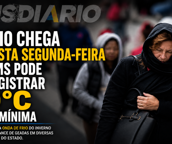 Primeira onda de frio do inverno chega na segunda-feira e pode levar MS a 0°C