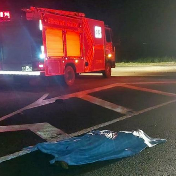 Homem morre atropelado por ônibus na BR-267