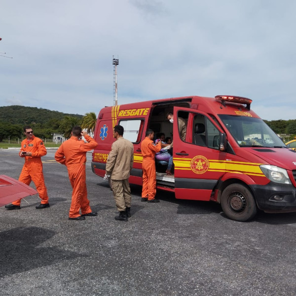 Criança com febre alta é resgatada de fazenda no Pantanal por aeronave do Corpo de Bombeiros