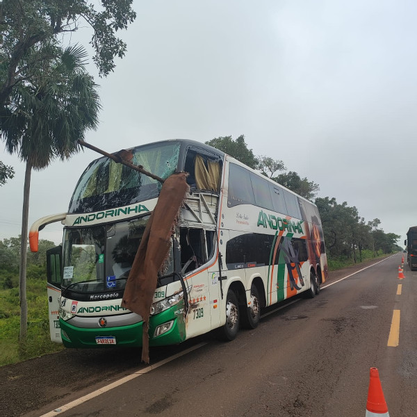Grave acidente entre ônibus e caminhão deixa mortos e feridos na BR-262 entre Miranda e Corumbá