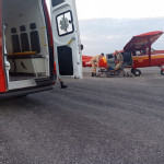 Corpo de Bombeiros realiza resgate aéreo de jovem com dor abdominal grave