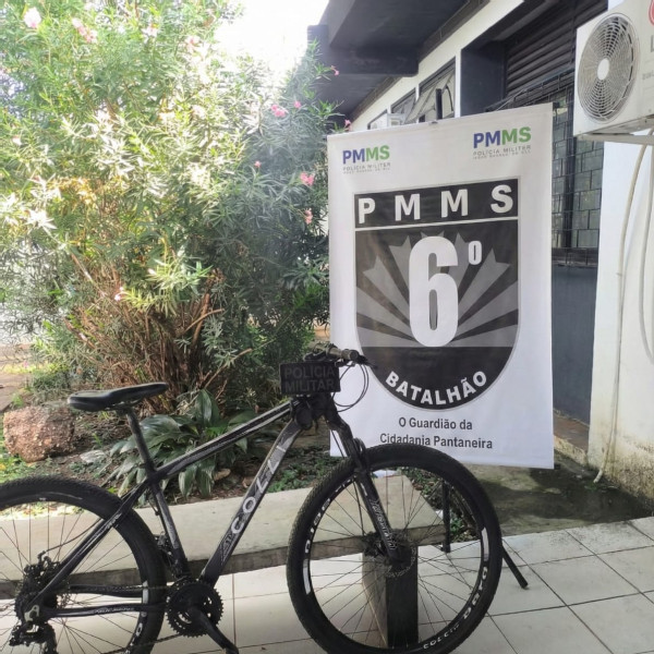 Homem rouba bicicleta, é perseguido por testemunhas e acaba preso em Corumbá