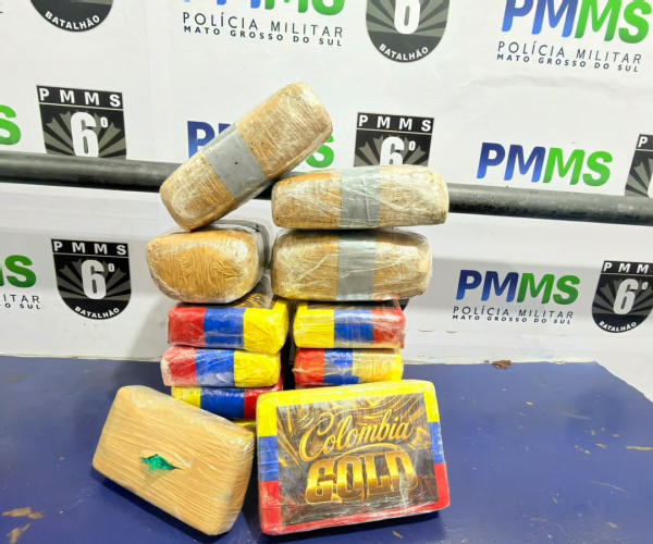 Mulher é presa com quase 15 kg de drogas nas proximidades da rodoviária de Corumbá