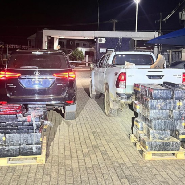 Ação integrada apreende mais de uma tonelada de maconha e recupera veículos roubados em MS e no PR