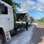 Ônibus que transportava pacientes de Corumbá colide com caminhão e deixa cinco pessoas feridas