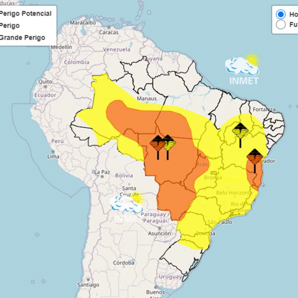 Alerta Nacional: Inmet adverte para chuvas intensas e Ventos fortes em diversas regiões