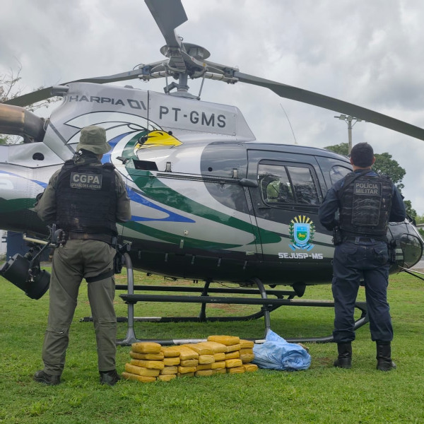 Polícia Militar apreende mais de 34 quilos de maconha em área rural de Corumbá