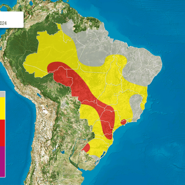 Frentes frias e ar quente provocam chuva forte e risco de tempestades no país