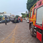 Motorista sofre ferimentos leves em acidente com capotamento na área central