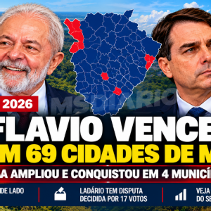 Lula ampliou votação e virou resultado em quatro cidades de MS, mas Flávio Bolsonaro manteve liderança no Estado