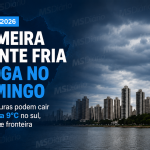 Frente fria avança sobre MS e pode levar termômetros a 4°C na próxima semana