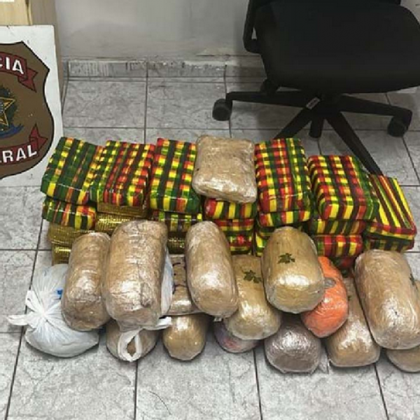 PF detém suspeitos com 61,8kg de maconha em Corumbá