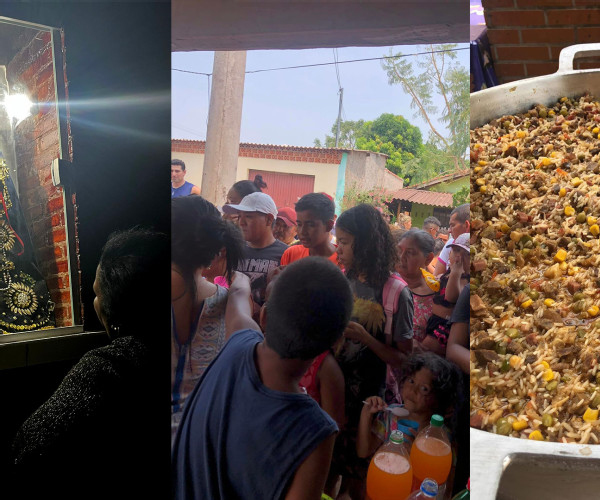 Devoção e solidariedade: tradição de mãe e filha rende arroz carreteiro a moradores de Corumbá