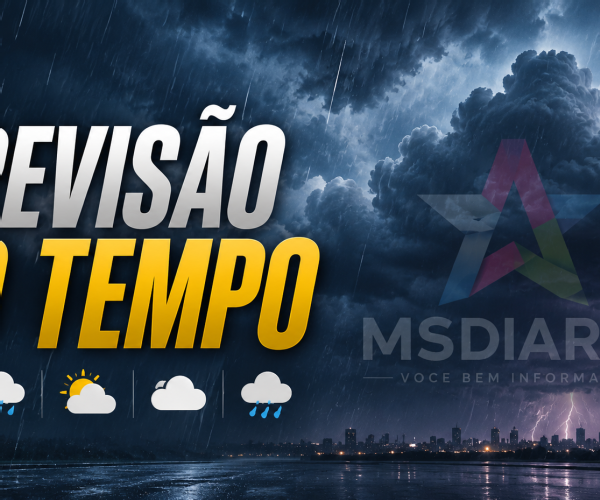 Inmet coloca 11 cidades de MS em alerta para tempestades com granizo e ventos de até 100 km/h