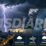 Ciclone extratropical avança e coloca 19 cidades de Mato Grosso do Sul sob alerta para tempestades