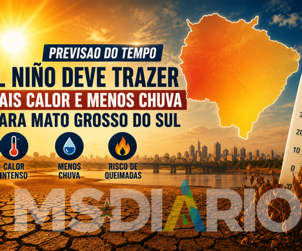 Mato Grosso do Sul pode enfrentar período mais quente e seco nos próximos meses