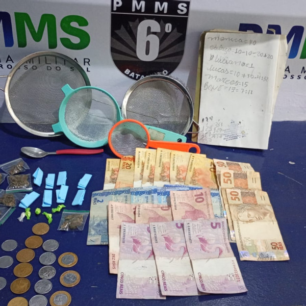 Homem é preso por tráfico de drogas no centro de Corumbá