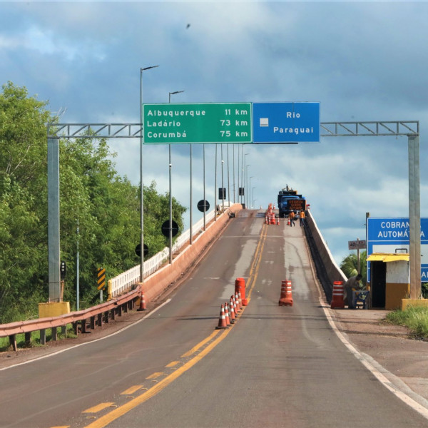 Interdição Programada: Ponte sobre o Rio Paraguai fechará no próximo sábado das 17h às 5h