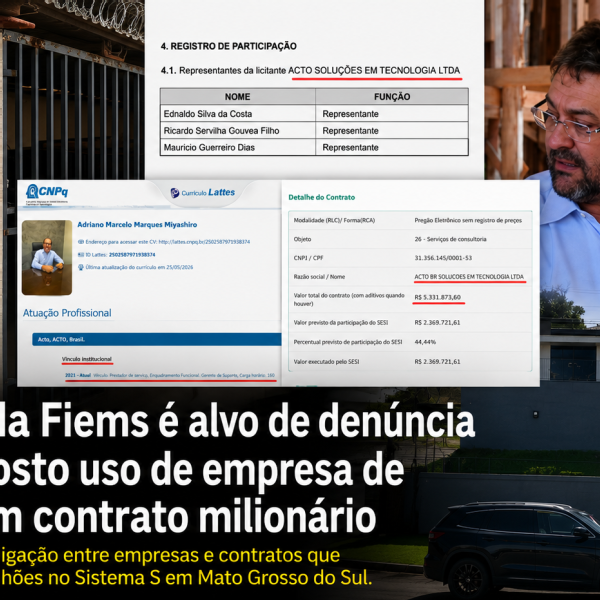 Suposto esquema em contratos que ultrapassam R$ 23 milhões coloca diretoria da Fiems sob questionamento